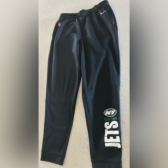 Nike mens NFL Black Jets Sweatpants size L - Picture 1 of 4